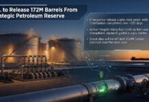 U.S. to Release 172 Million Barrels of Oil to Calm Market 172 million barrels