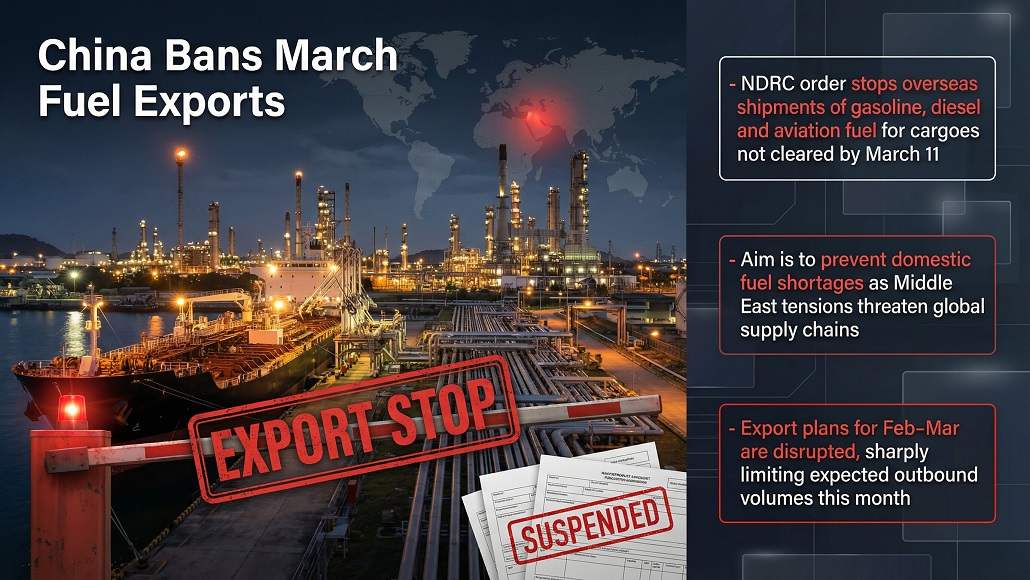 ban on March fuel exports