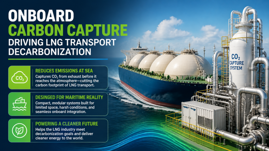 Onboard Carbon Capture Driving LNG Transport Decarbonization