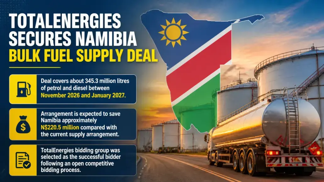 TotalEnergies Secures Namibia Bulk Fuel Supply Deal