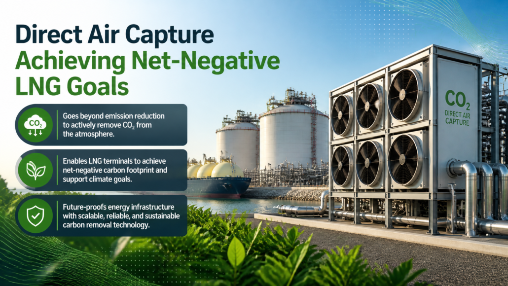Direct Air Capture Achieving Net-Negative LNG Goals