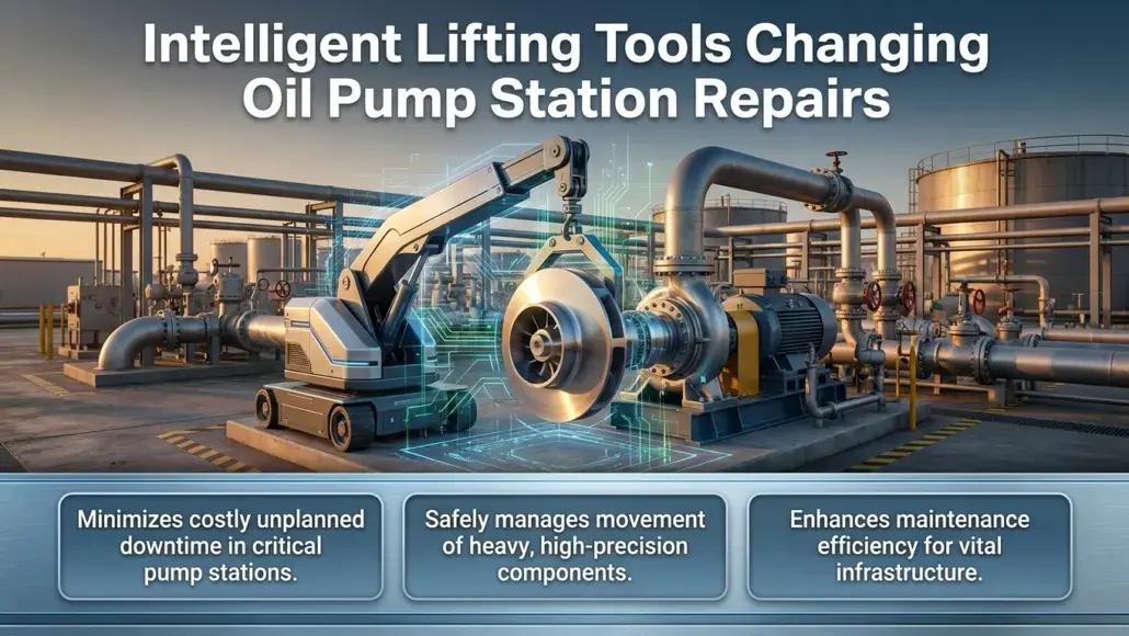 Intelligent Lifting Tools Changing Oil Pump Station Repairs