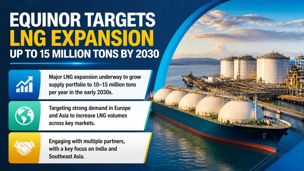 Equinor Targets LNG Expansion Up to 15 Million Tons by 2030