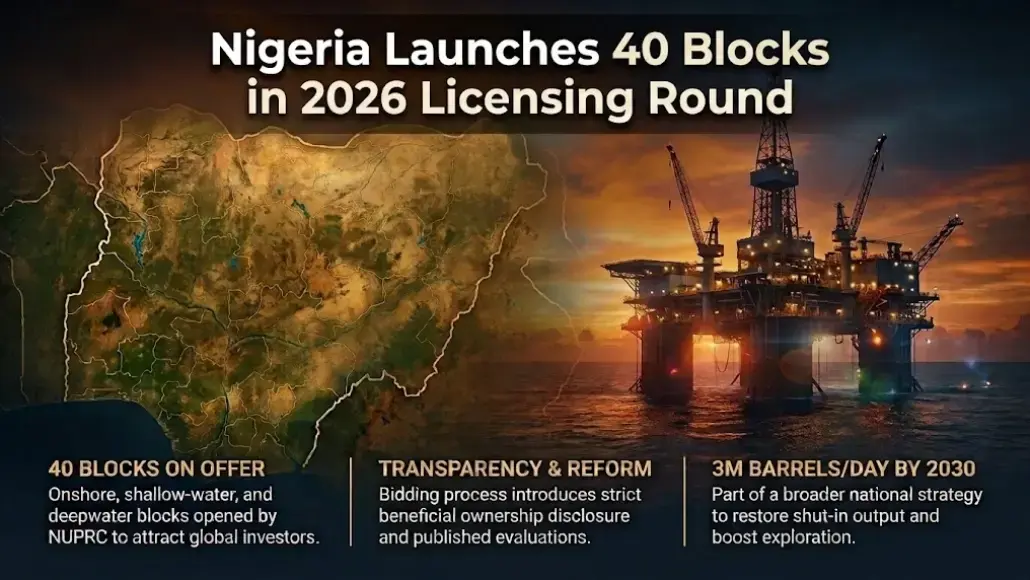 Nigeria Launches 40 Blocks in 2026 Licensing Round