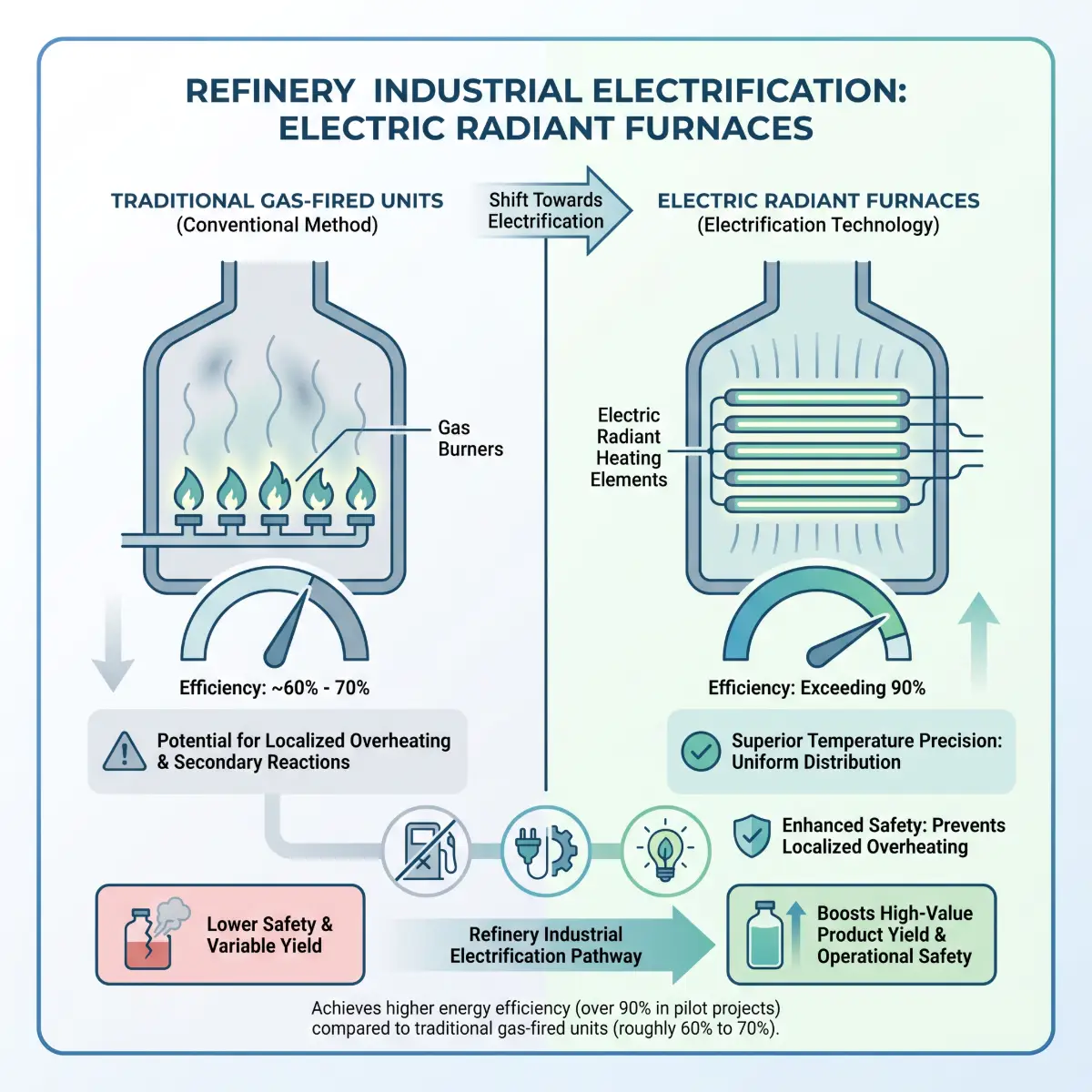 Industrial Electrification Technologies Replacing Gas-Fired Heat in Refining