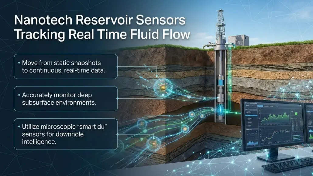 Nanotech Reservoir Sensors Tracking Real Time Fluid Flow