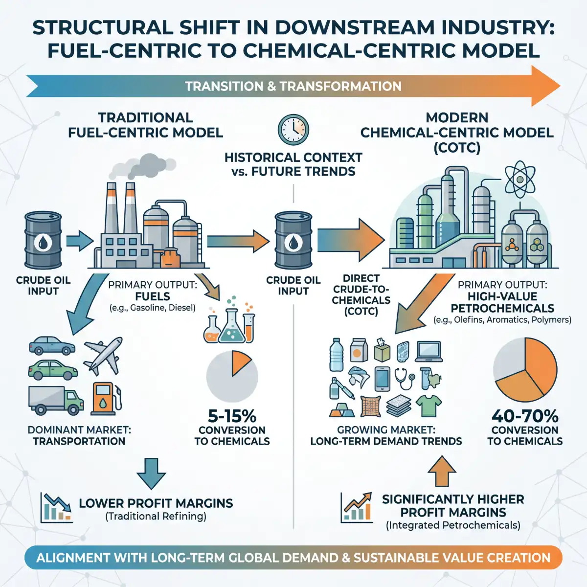Strategic Crude-to-Chemicals Conversion for Direct Petrochemical Output Growth