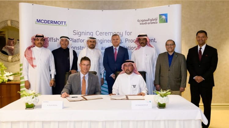 Saudi Aramco and McDermott sign lease agreement to establish engineering, procurement, construction, and installation facility in Saudi Arabia